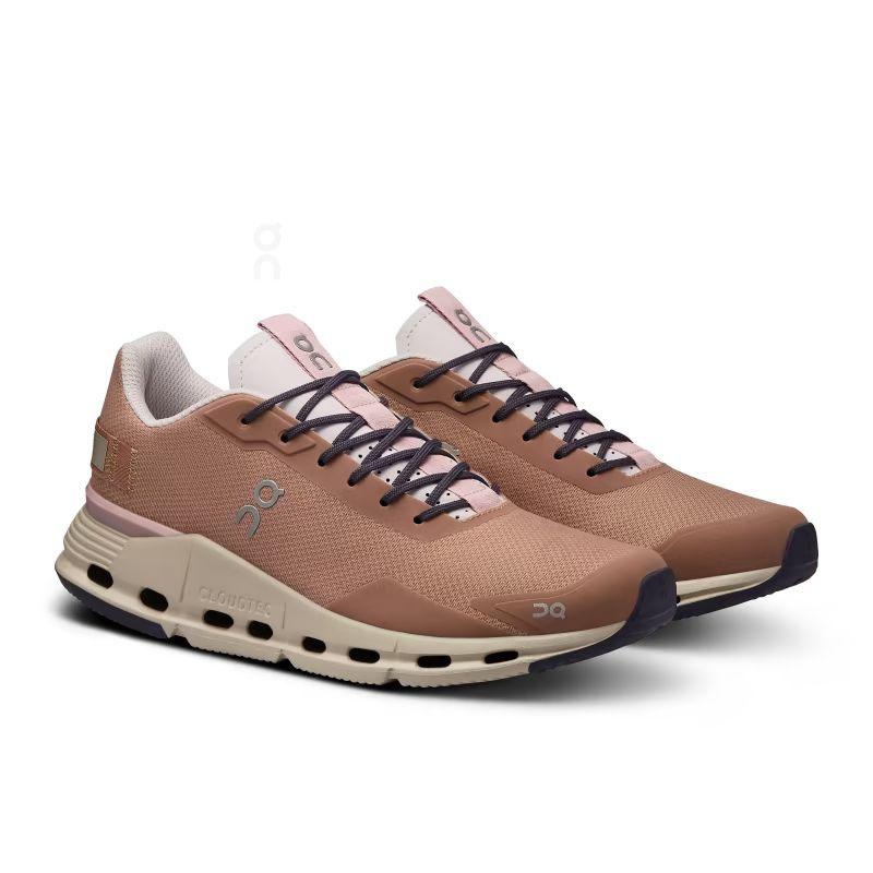 Brown On Cloudnova Form Women's Sneakers | USA_ON8139