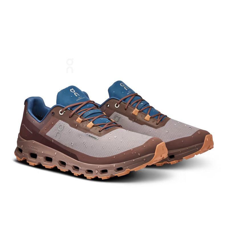 Brown On Cloudvista Waterproof Men's Trail Running Shoes | USA_ON8451