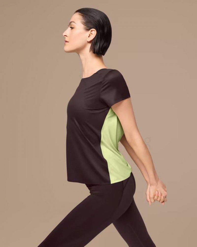 Brown On Performance-T Women's T-shirts | USA_ON8817