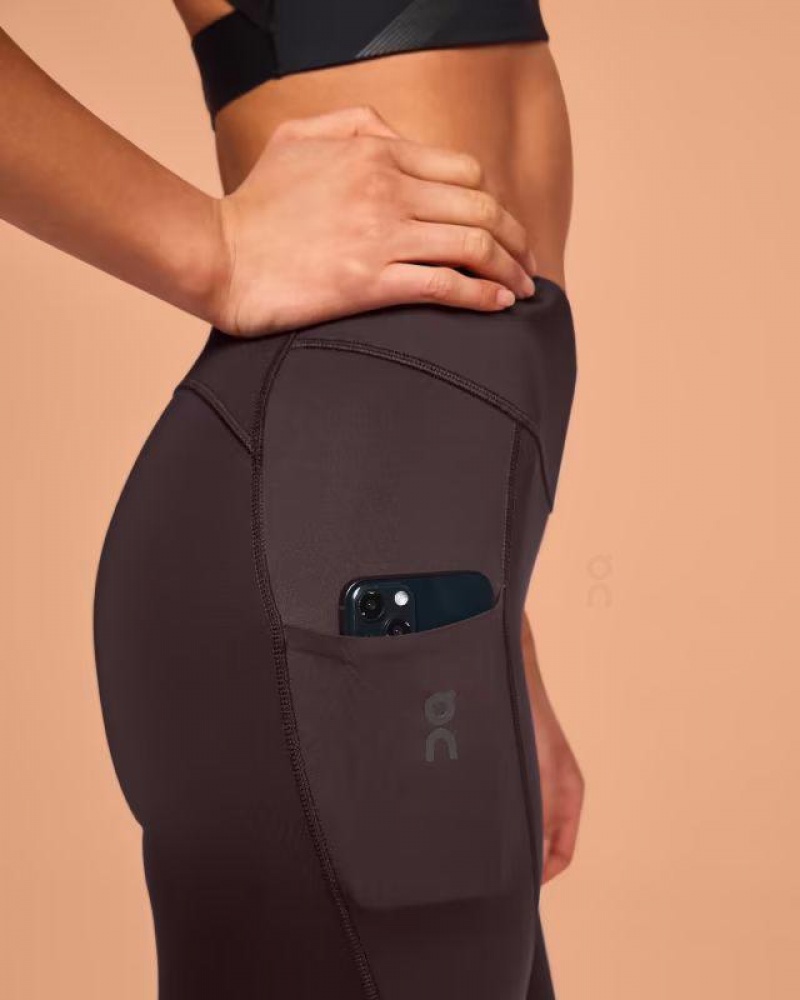 Brown On Performance 7/8 Women's Tights | USA_ON8649