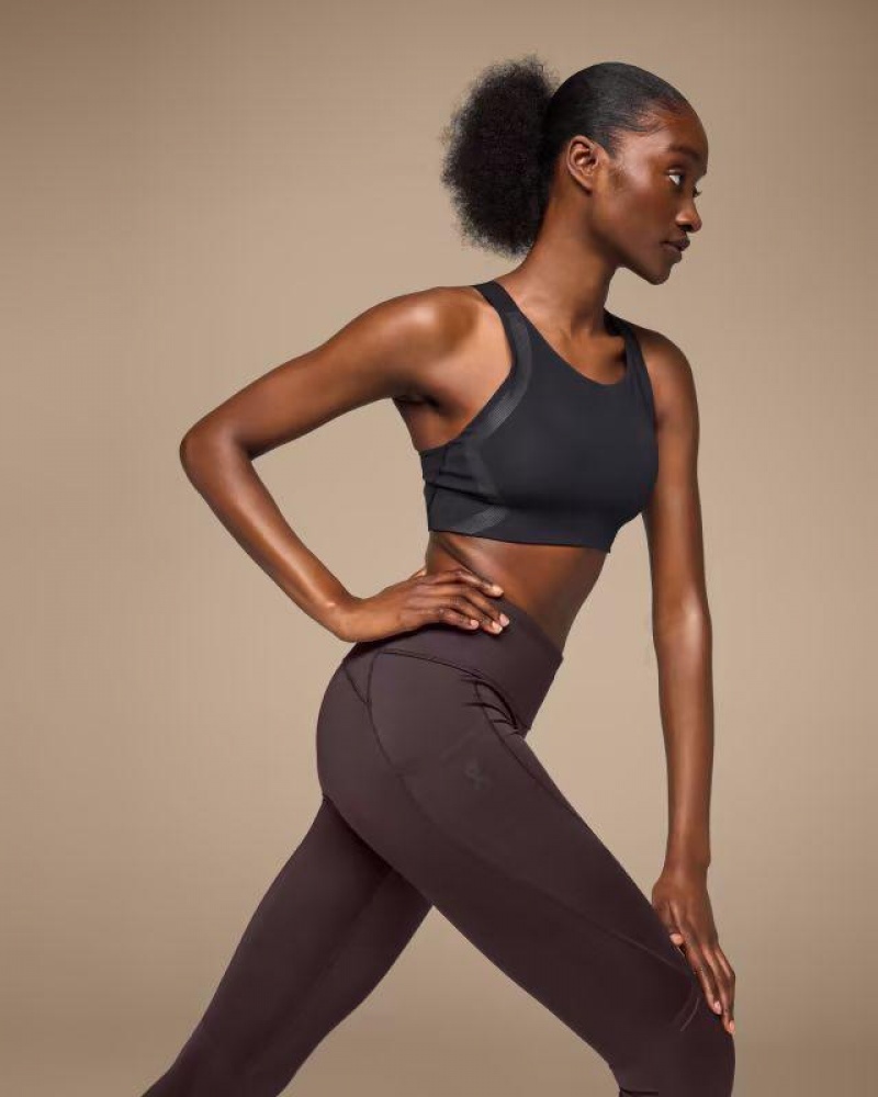 Brown On Performance Women's Tights | USA_ON8355