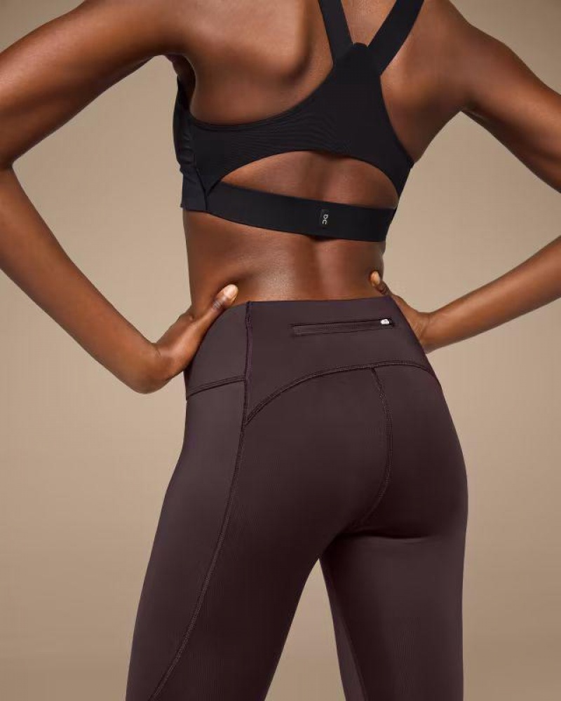 Brown On Performance Women's Tights | USA_ON8355