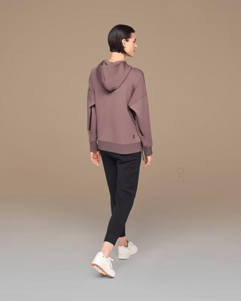 Brown On Women's Hoodie | USA_ON8750