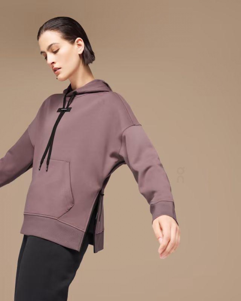 Brown On Women's Hoodie | USA_ON8750
