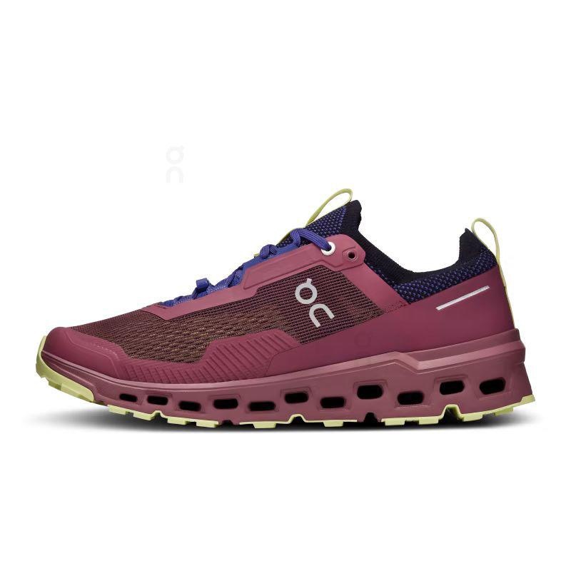 Burgundy On Cloudultra 2 Men's Trail Running Shoes | USA_ON8433