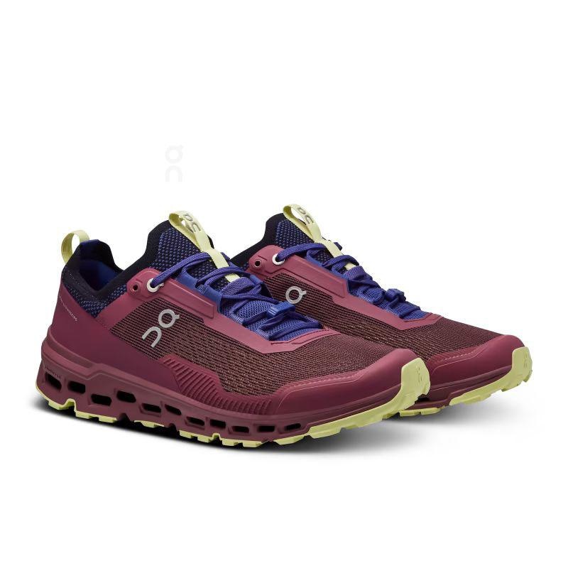 Burgundy On Cloudultra 2 Men's Trail Running Shoes | USA_ON8433