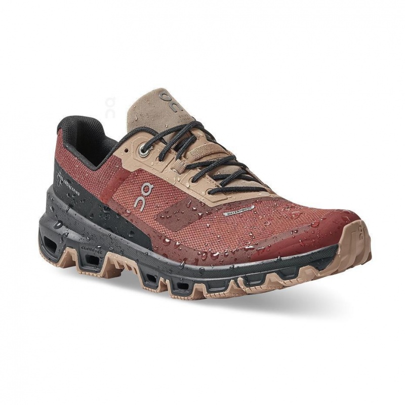 Burgundy On Cloudventure Waterproof Women's Trail Running Shoes | USA_ON8089