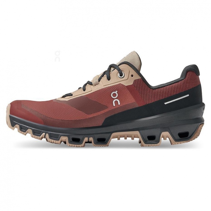 Burgundy On Cloudventure Waterproof Women's Trail Running Shoes | USA_ON8089