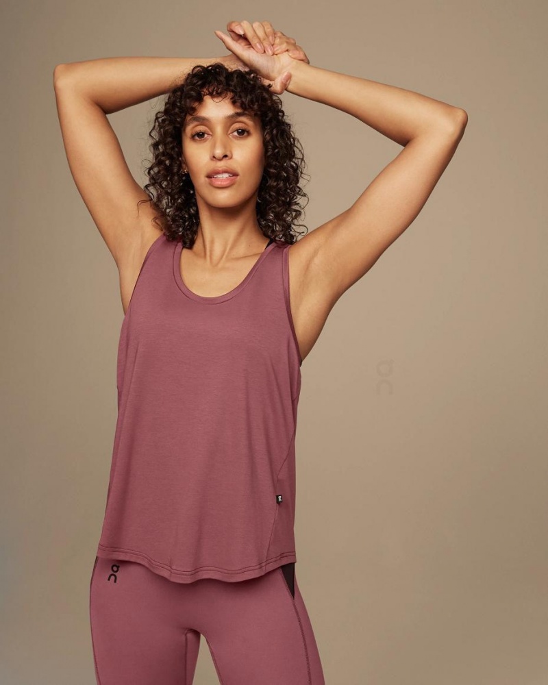 Burgundy On Focus Women's Tank | USA_ON1169