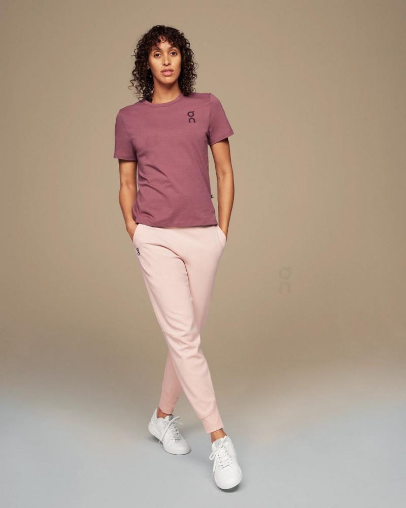 Burgundy On Graphic-T Women's T-shirts | USA_ON8265