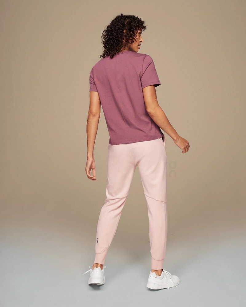 Burgundy On Graphic-T Women's T-shirts | USA_ON8265