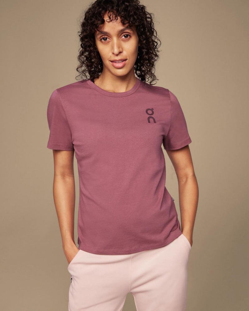 Burgundy On Graphic-T Women\'s T-shirts | USA_ON8265
