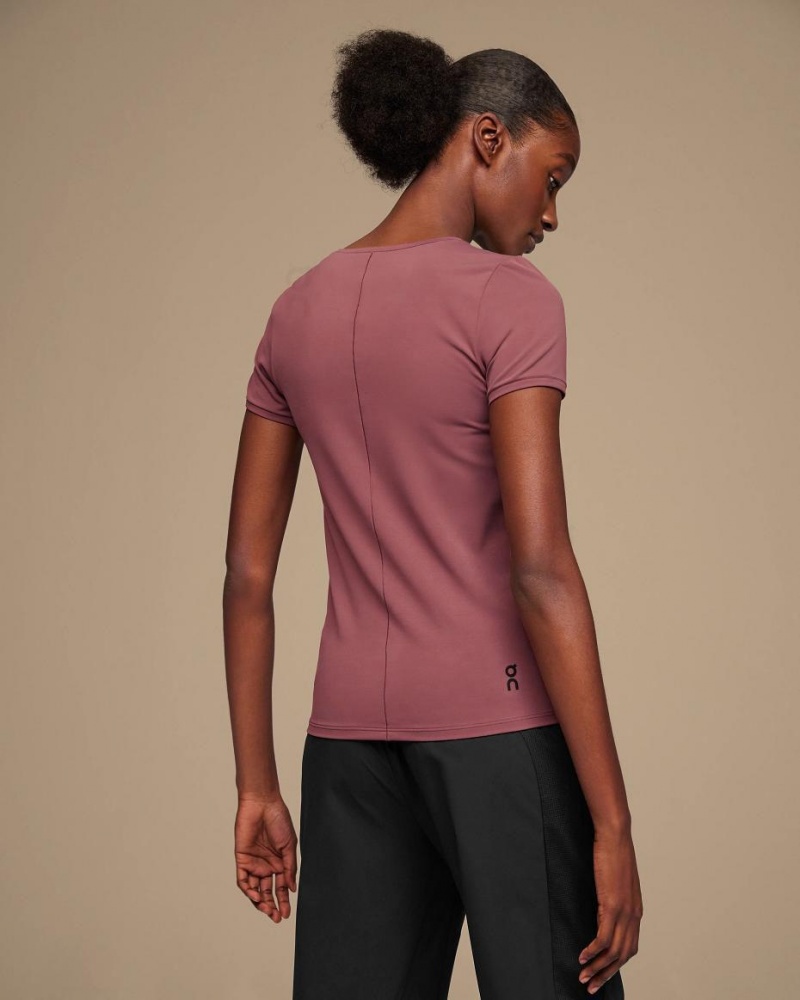 Burgundy On Movement-T Women's T-shirts | USA_ON8727