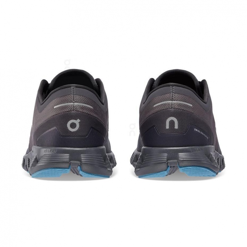 Dark Grey On Cloud X 3 Men's Road Running Shoes | USA_ON8845
