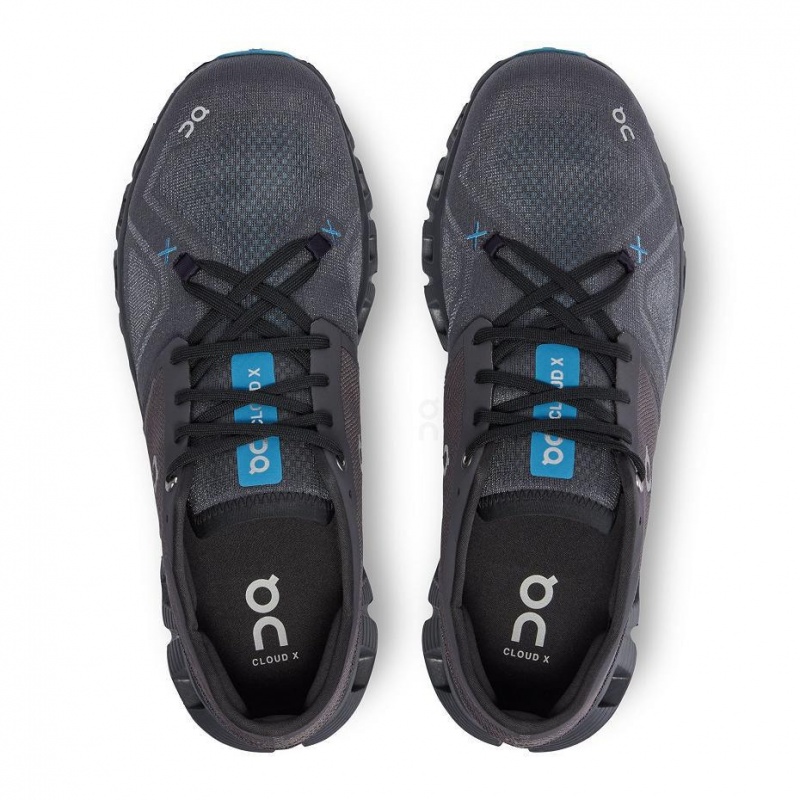 Dark Grey On Cloud X 3 Men's Road Running Shoes | USA_ON8845
