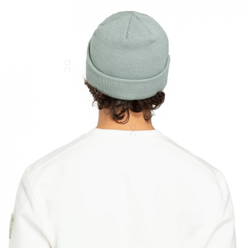 Green On Merino Women's Beanie | USA_ON8331