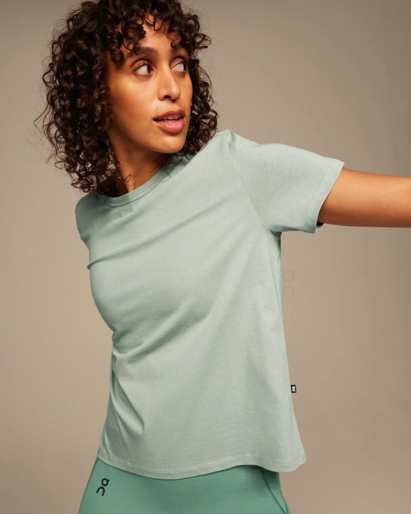 Green On On-T Women's T-shirts | USA_ON8549