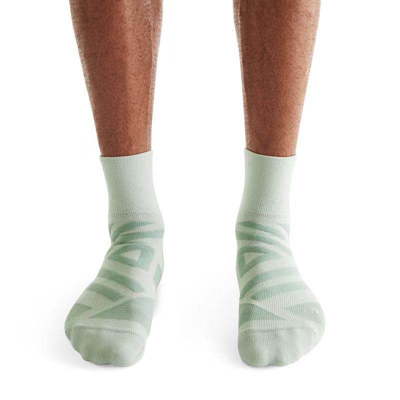 Green On Performance Mid Men's Socks | USA_ON8088