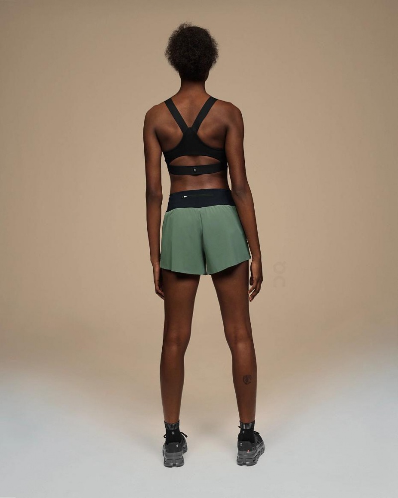 Green On Running Women's Shorts | USA_ON8170