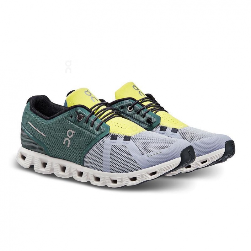 Green / Grey On Cloud 5 Men's Sneakers | USA_ON8340