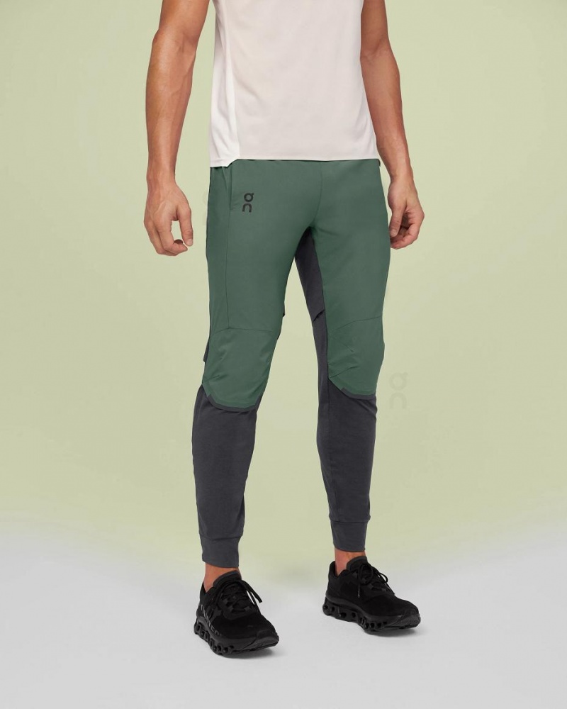 Green / Grey On Running Men\'s Pants | USA_ON8286