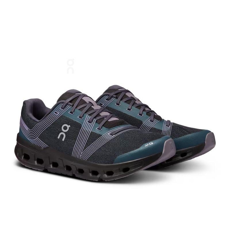 Green / Purple On Cloudgo Wide Men's Road Running Shoes | USA_ON8806