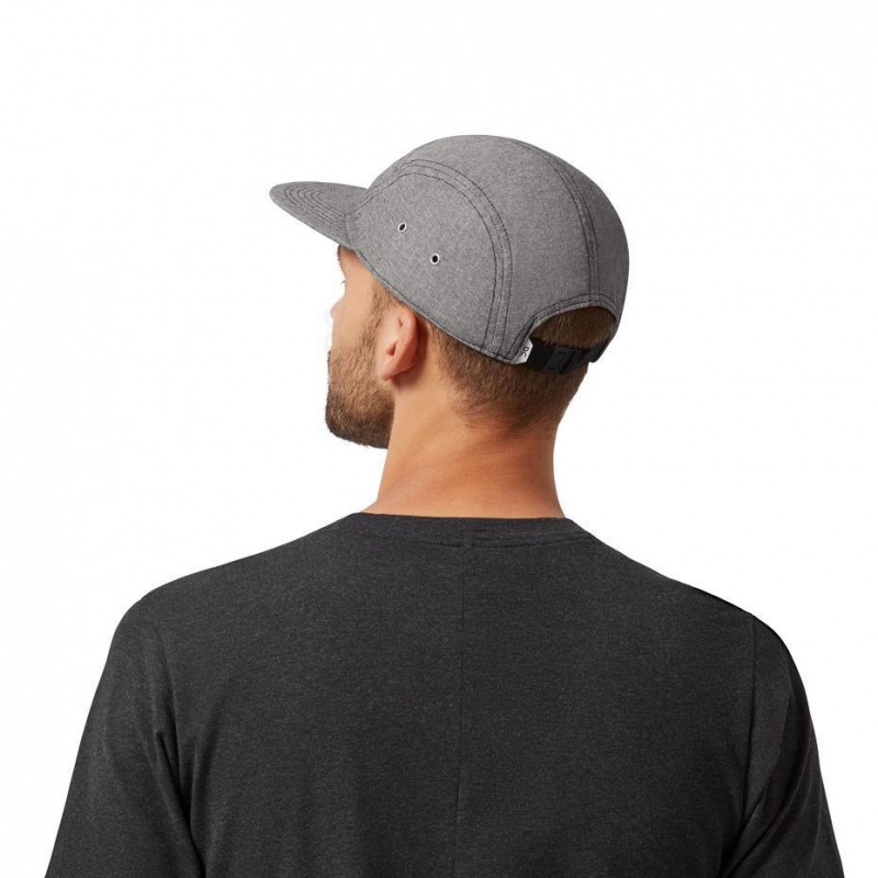 Grey On 5 Panel Men's Caps | USA_ON8059