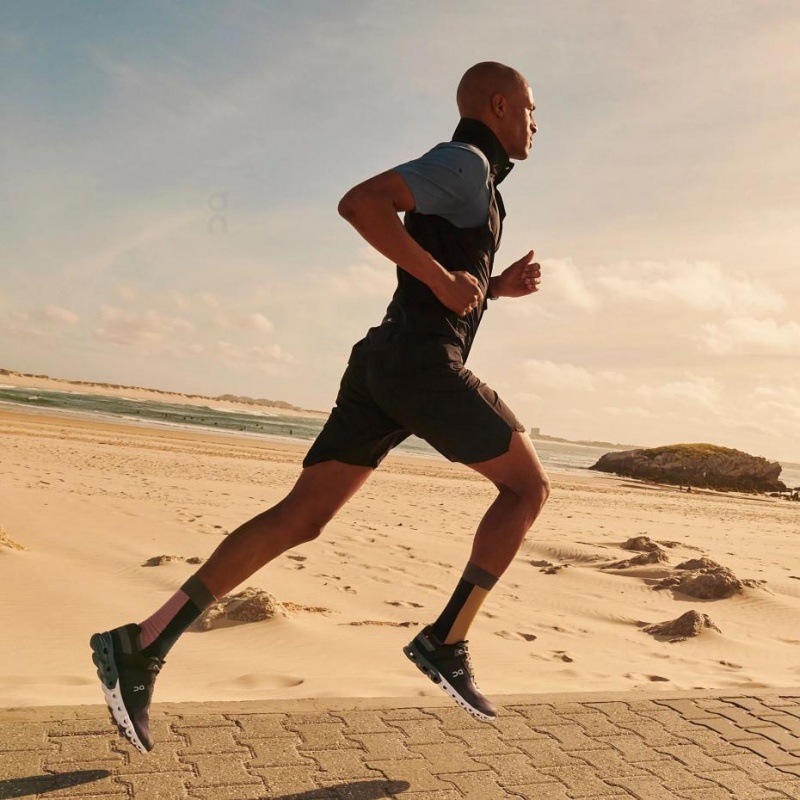Grey On Cloudflow Men's Road Running Shoes | USA_ON9125