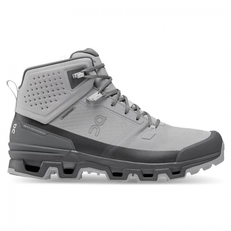 Grey On Cloudrock 2 Waterproof Men\'s Hiking Boots | USA_ON8383