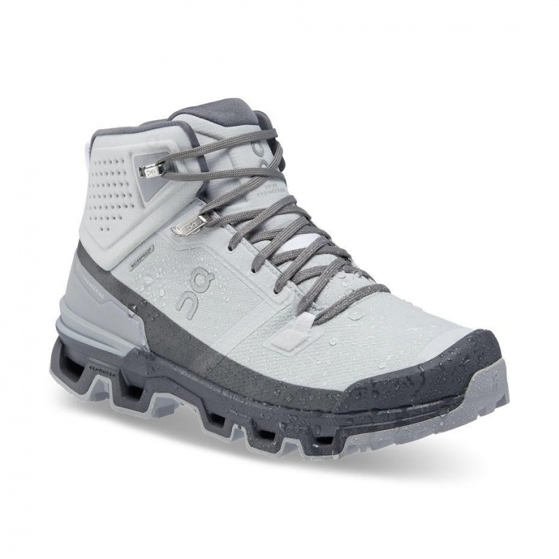 Grey On Cloudrock 2 Waterproof Women's Hiking Boots | USA_ON8863