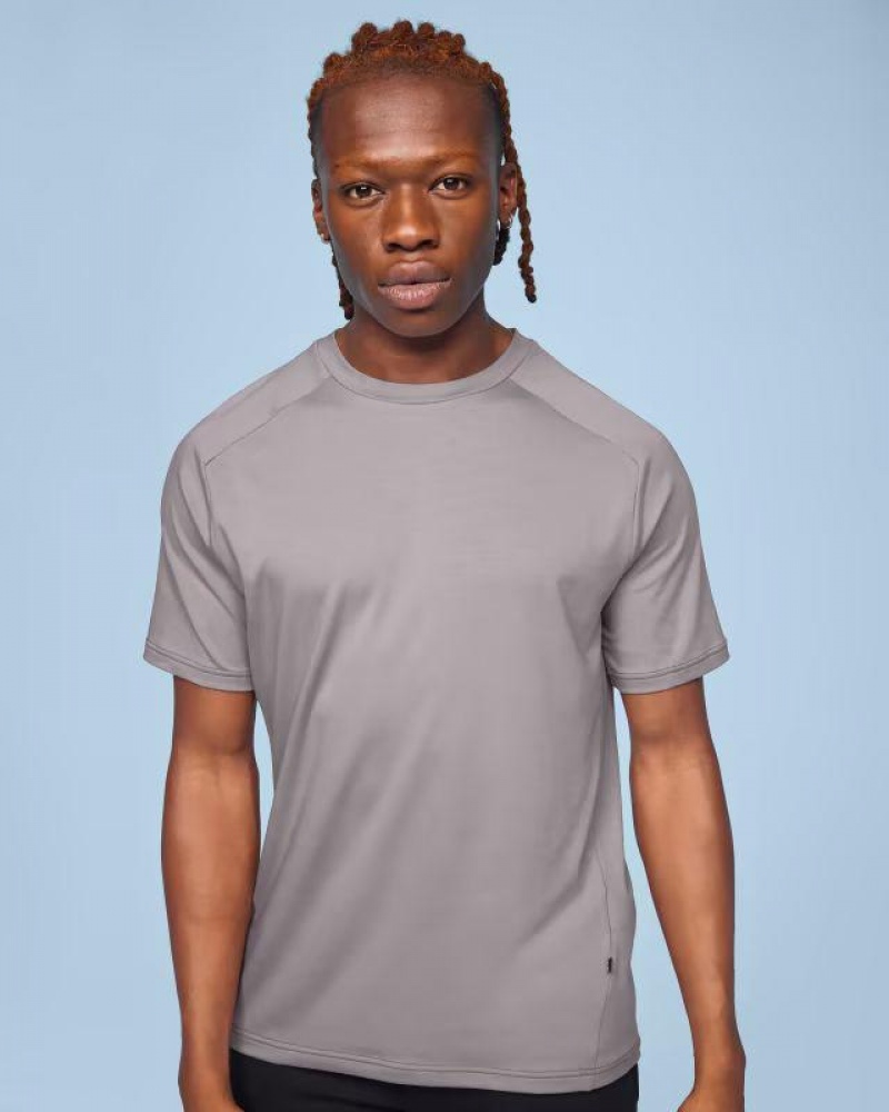 Grey On Focus-T Men's T-shirts | USA_ON9078