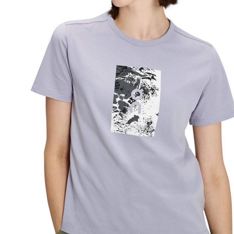 Grey On Graphic-T Women's T-shirts | USA_ON8031