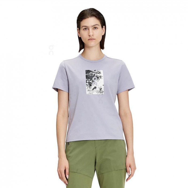 Grey On Graphic-T Women's T-shirts | USA_ON8031