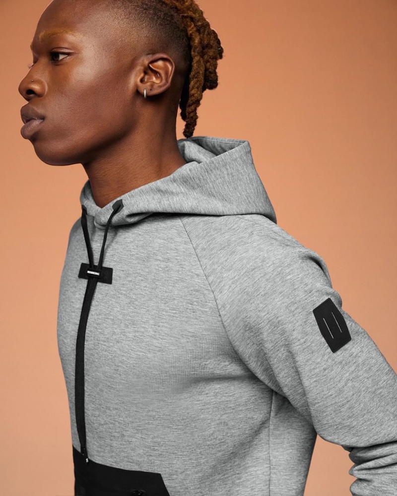Grey On Men's Hoodie | USA_ON8924
