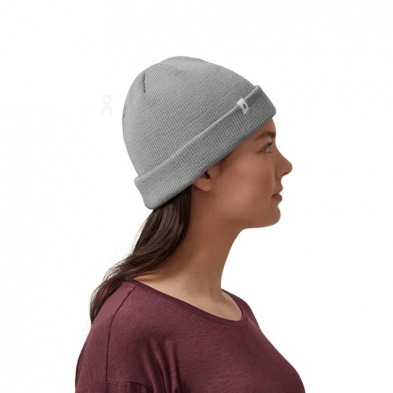 Grey On Merino Women\'s Beanie | USA_ON8618
