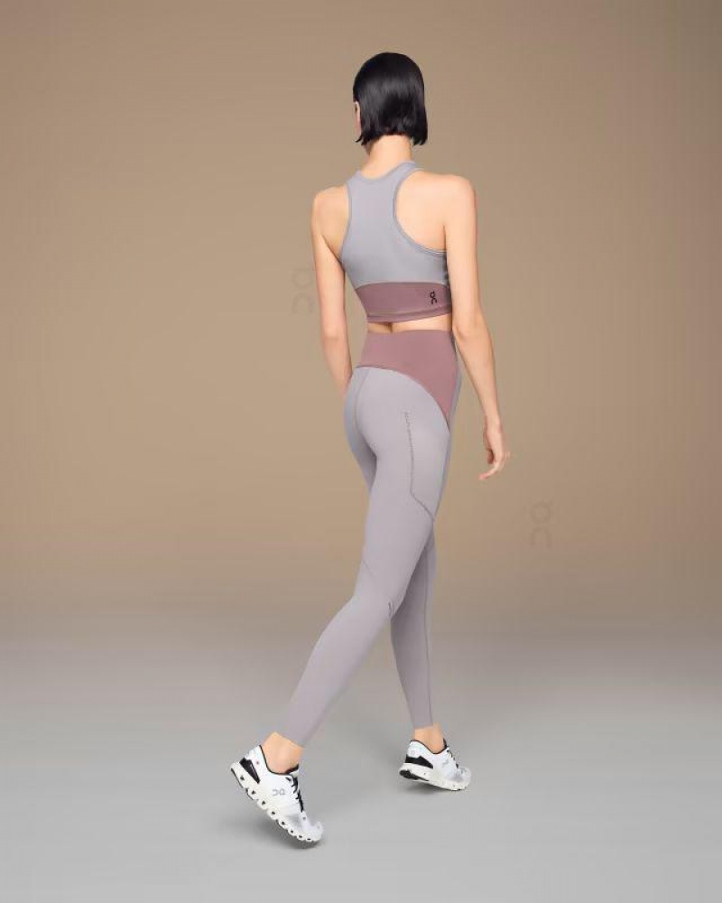 Grey On Movement Crop Women's Tank | USA_ON8507