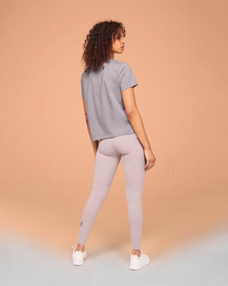 Grey On On-T Women's T-shirts | USA_ON8615
