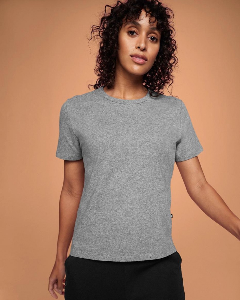Grey On On-T Women's T-shirts | USA_ON8807