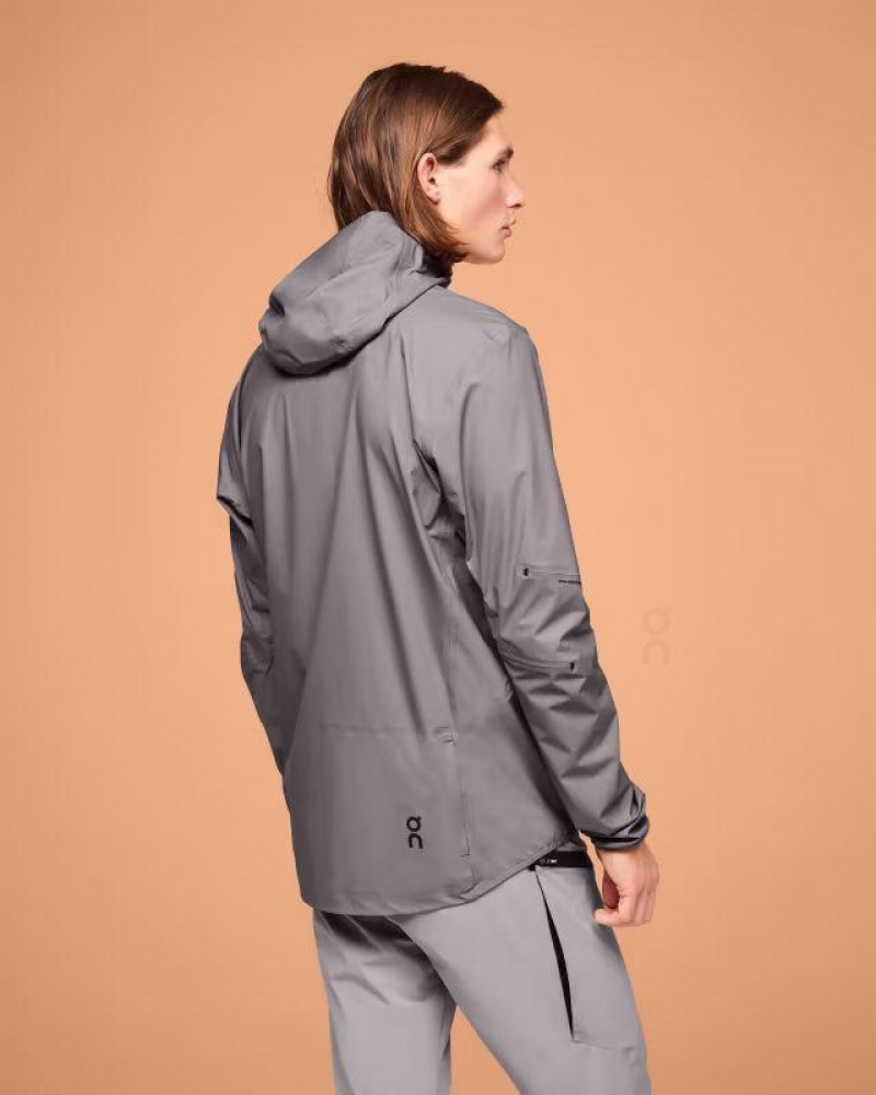Grey On Waterproof Anorak Men's Jackets | USA_ON8654