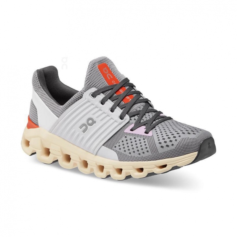 Grey / Beige On Cloudswift Women's Road Running Shoes | USA_ON8456