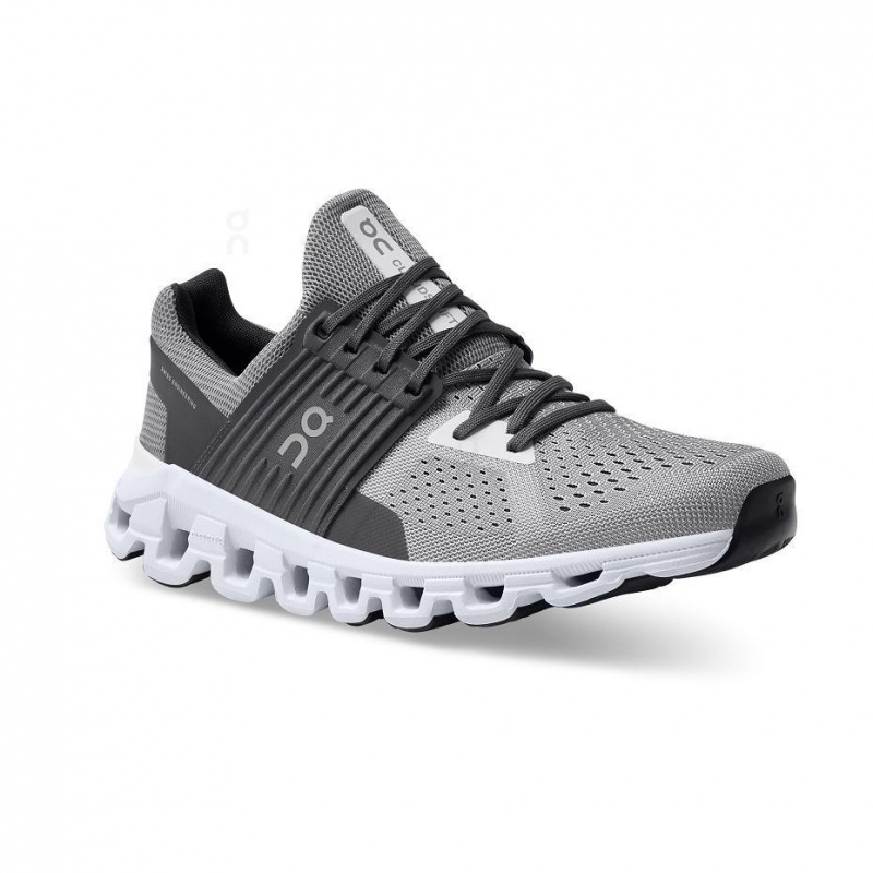 Grey / Black On Cloudswift Men's Road Running Shoes | USA_ON8960