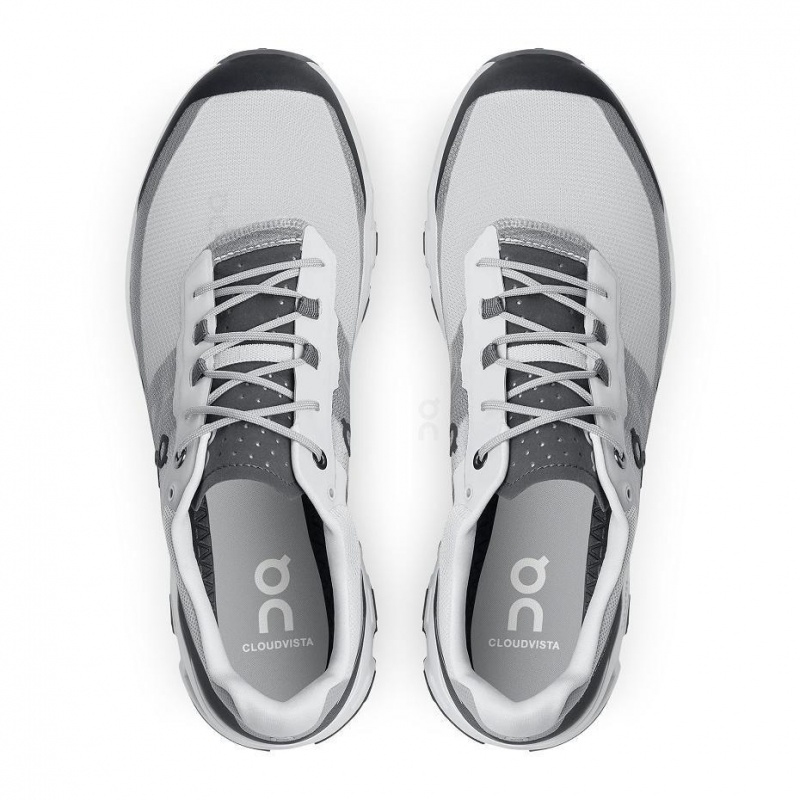 Grey / Black On Cloudvista Men's Trail Running Shoes | USA_ON8758