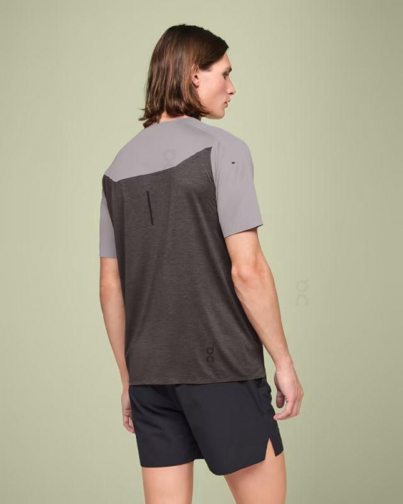 Grey / Black On Performance-T Men's T-shirts | USA_ON8162