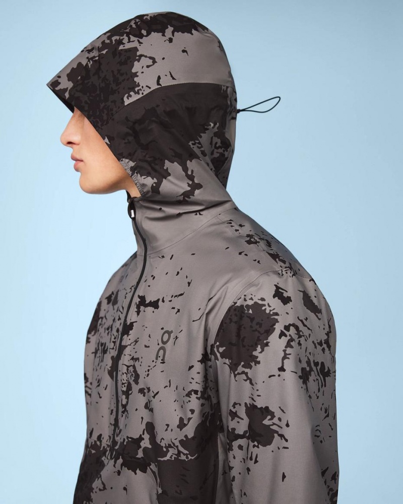 Grey / Black On Waterproof Anorak Men's Jackets | USA_ON8857