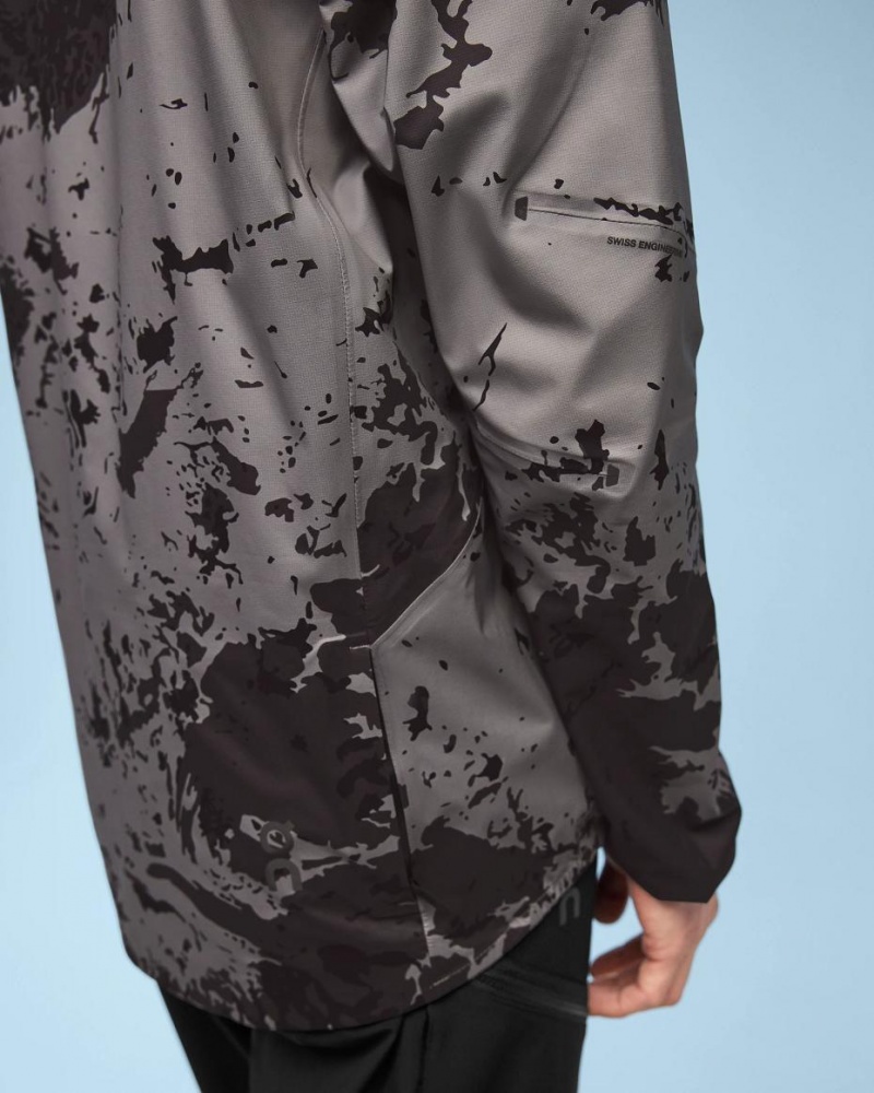 Grey / Black On Waterproof Anorak Men's Jackets | USA_ON8857