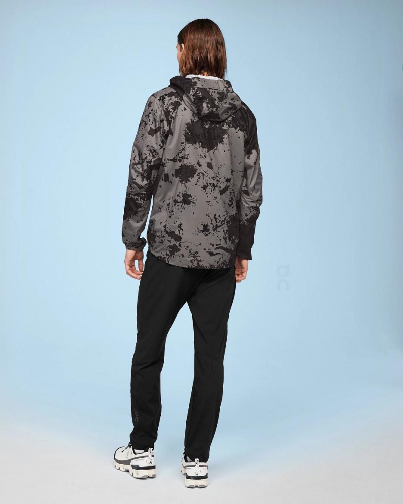 Grey / Black On Waterproof Anorak Men's Jackets | USA_ON8857