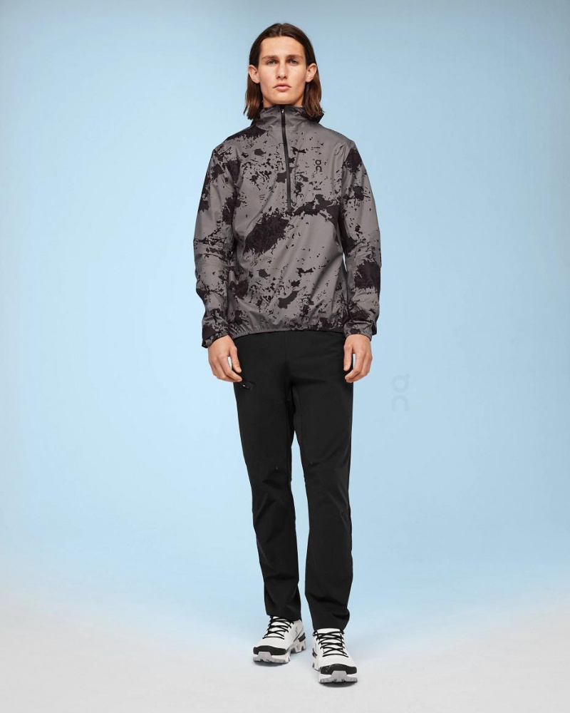 Grey / Black On Waterproof Anorak Men's Jackets | USA_ON8857