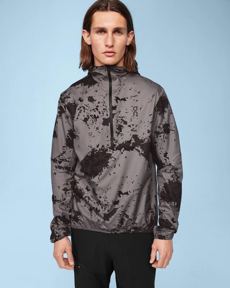 Grey / Black On Waterproof Anorak Men\'s Jackets | USA_ON8857
