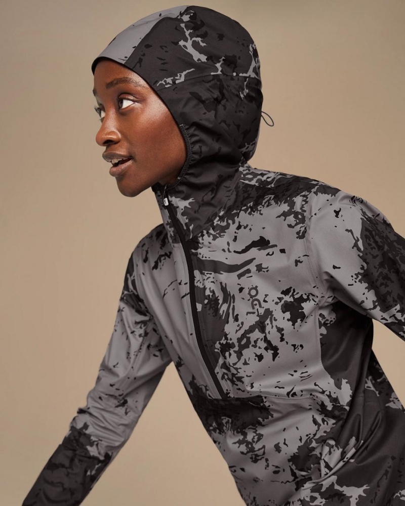 Grey / Black On Waterproof Anorak Women's Jackets | USA_ON8261