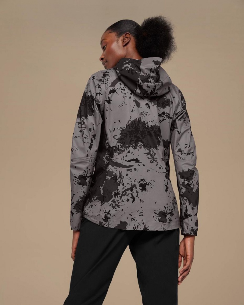 Grey / Black On Waterproof Anorak Women's Jackets | USA_ON8261